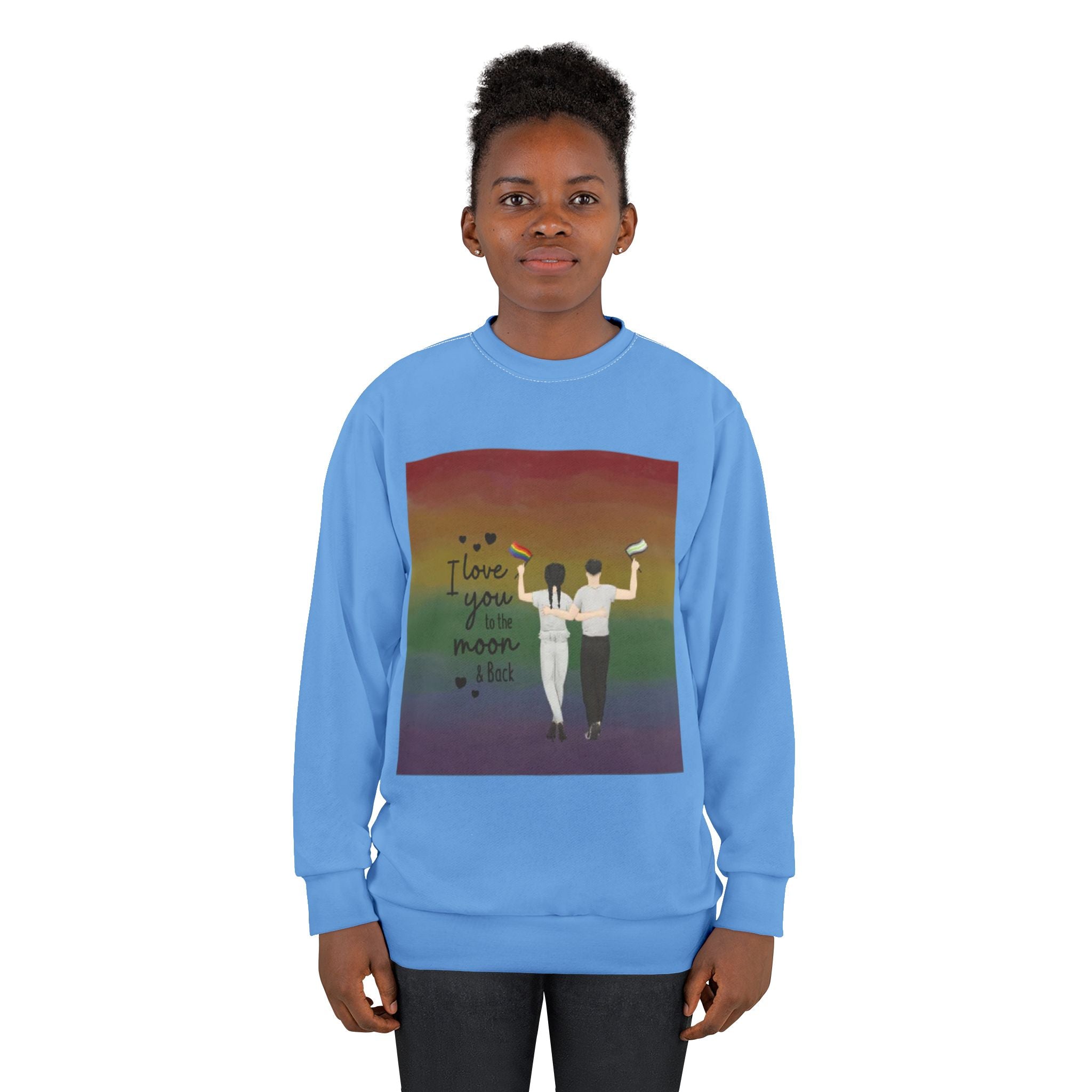 I love you to the moon and back | Unisex Crew Sweatshirt